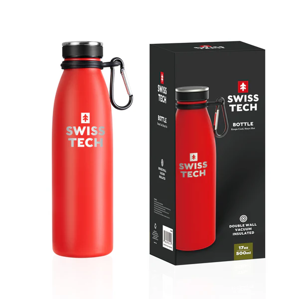 SwissTech Su Matarası 500ml - KIRMIZI